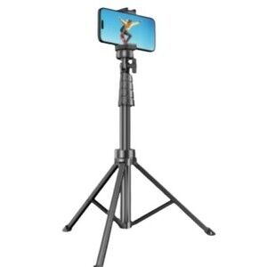 62" Phone Tripod & Selfie Stick, Extendable Cell‎ Phone Tripod Stand - Open Box